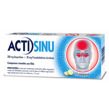 ACTISINU 12CPR 200MG+30MG