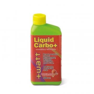 +WATT LIQUID CARBO+ ARANCIA ROSSA BEVANDA ENERGIZZANTE 500 ML