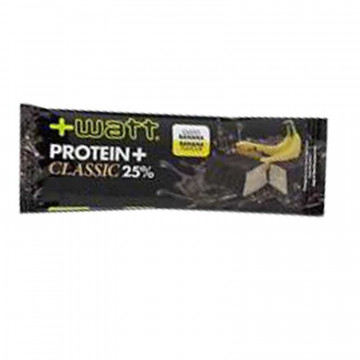 +WATT PROTEIN+ BARRETTA PROTEICA AL 25% MANTENIMENTO MASSA MUSCOLARE BANANA 40 G