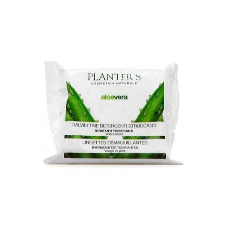 PLANTER'S SALVIETTE STRUCCANTI ALL'ALOE 20 PEZZI PLANTER'S SALVIETTE STRUCCANTI ALL'ALOE 20 PEZZI