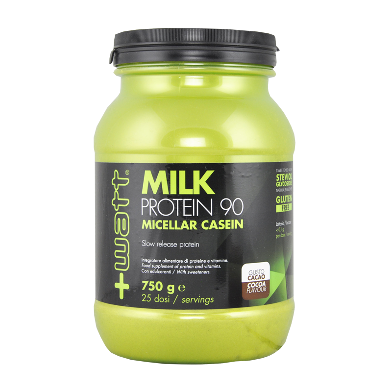 +WATT MILK PROTEIN 90 750 GRAMMI CACAO INTEGRATORE PER RECUPERO ENERGETICO +WATT MILK PROTEIN 90 750 GRAMMI CACAO INTEGRATORE PER RECUPERO ENERGETICO