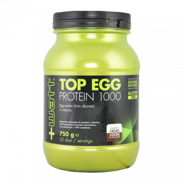 TOP EGG PROTEIN 1000 CACAO 750 GRAMMI INTEGRATORE PROTEINE DELL’UOVO