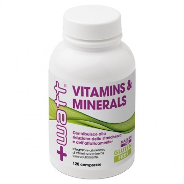 VITAMIN & MINERALS 120 COMPRESSE INTEGRATORE CONTRO LA STANCHEZZA