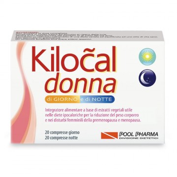 KILOCAL DONNA GIORNO E NOTTE 40 COMPRESSE INTEGRATORE DIMAGRANTE PER DIETE IPOCALORICHE