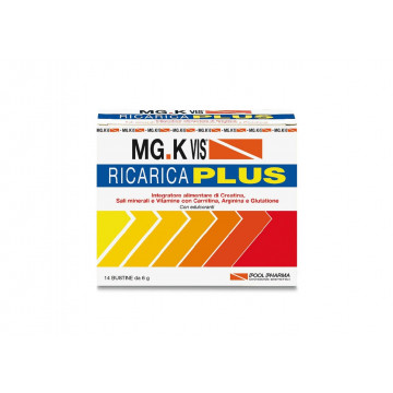 MG.K VIS RICARICA PLUS 14 BUSTINE INTEGRATORE SALI MINERALI E VITAMINE