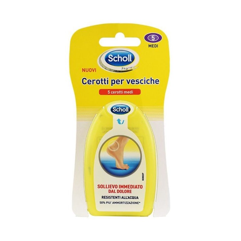 SCHOLL CEROTTI PER VESCICHE 5 CEROTTI MEDI SCHOLL CEROTTI PER VESCICHE 5 CEROTTI MEDI