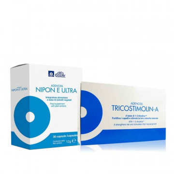 BIPACK TRICOSTIMOLIN-A 12 FIALE & NIPON E ULTRA 30 COMPRESSE