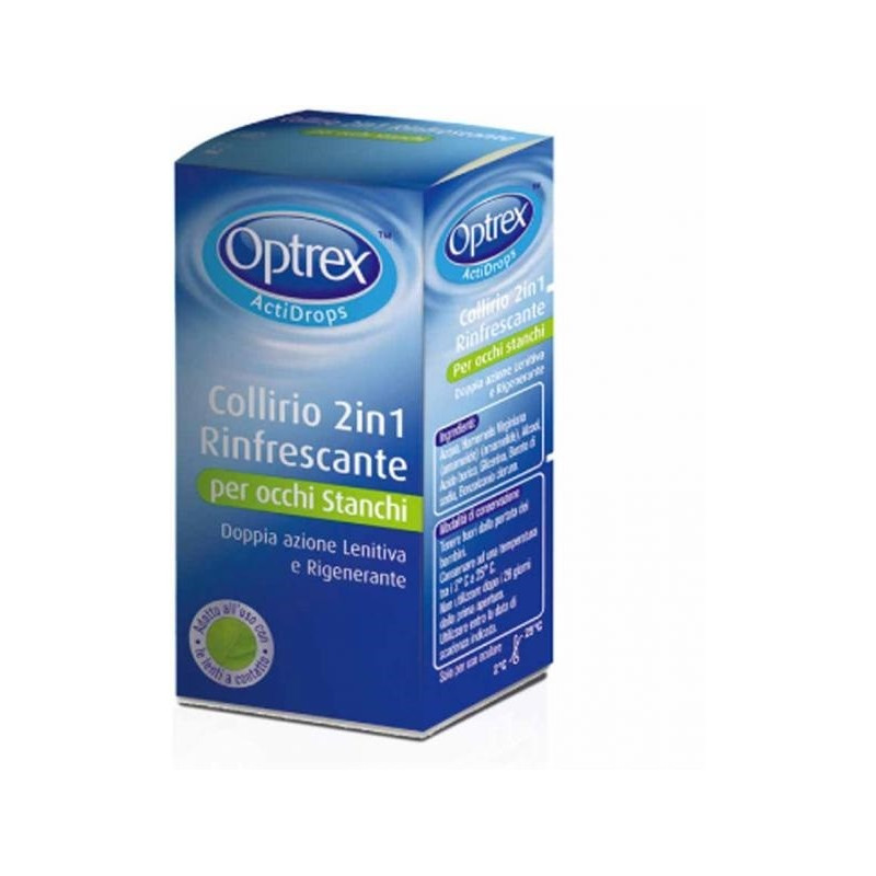 OPTREX ACTIDROPS 2IN1 COLLIRIO RINFRESCANTE OCCHI STANCHI 10 ML OPTREX ACTIDROPS 2IN1 COLLIRIO RINFRESCANTE OCCHI STANCHI 10 ML