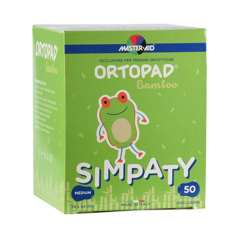 ORTOPAD SIMPATY MEDIUM 50 OCCLUSORI BAMBOO MASTER-AID ORTOPAD SIMPATY MEDIUM 50 OCCLUSORI BAMBOO MASTER-AID