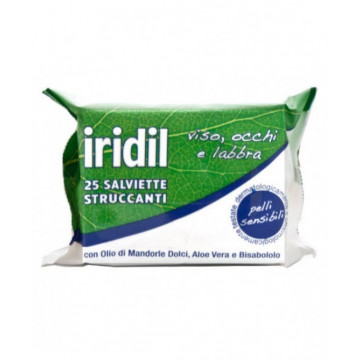 IRIDIL SALVIETTE STRUCCANTI VISO OCCHI E LABBRA 25 PEZZI