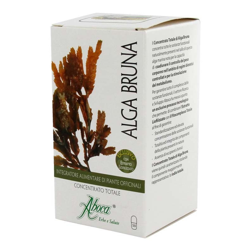 ALGA BRUNA INTEGRATORE CONTROLLO PESO E METABOLISMO 50 OPERCOLI ALGA BRUNA INTEGRATORE CONTROLLO PESO E METABOLISMO 50 OPERCOLI