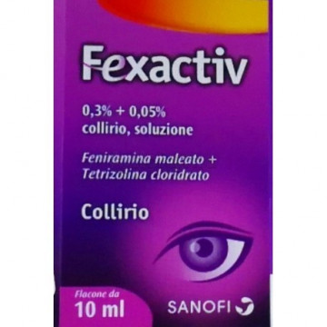 FEXACTIV COLLIRIO ANTISTAMINICO PER ALLERGIE E OCCHI ROSSI 10 ML