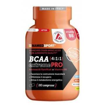 NAMED SPORT BCAA 4:1:1 EXTREMEPRO INTEGRATORE DI AMINOACIDI 110 COMPRESSE