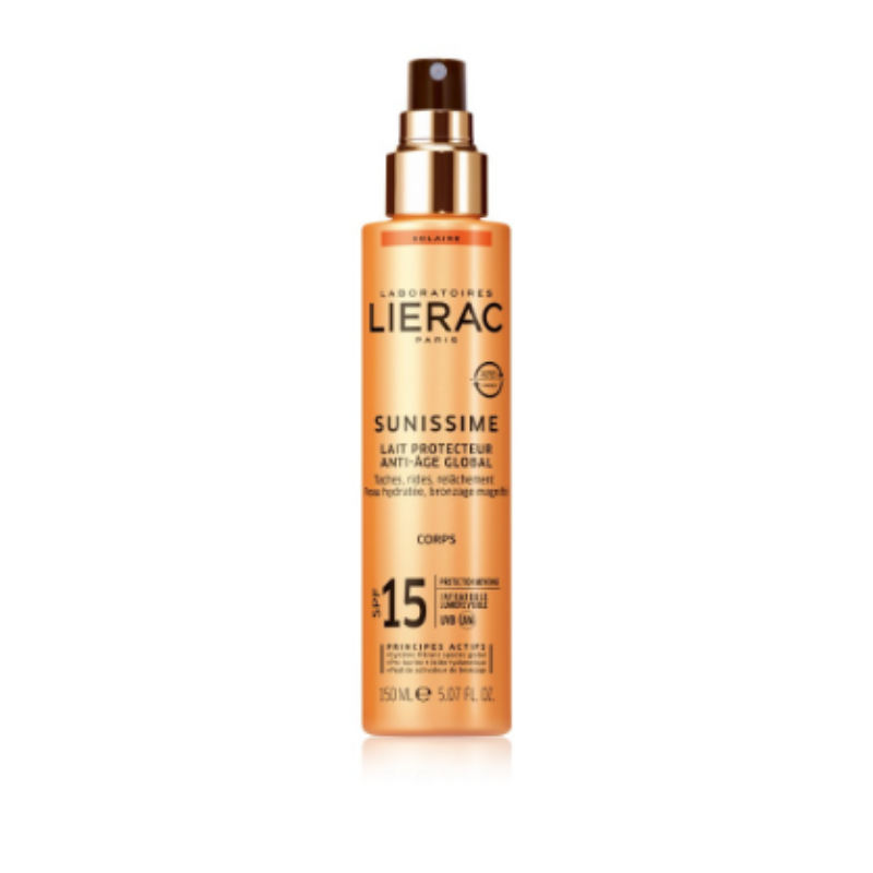 LIERAC SUNISSIME LATTE SOLARE PROTETTIVO ED ENERGIZZANTE SPF15 ANTI-ETÀ GLOBALE 150 ML LIERAC SUNISSIME LATTE SOLARE PROTETTIVO ED ENERGIZZANTE SPF15 ANTI-ETÀ GLOBALE 150 ML