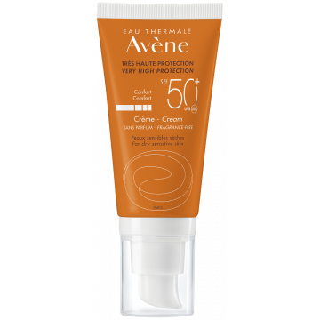 AVENE CREMA SOLARE VISO SENZA PROFUMO SPF50+  PER PELLI SENSIBILI 50ML