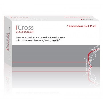 ICROSS GOCCE OCULARI PROTEZIONE CORNEALE 15 FLACONCINI MONODOSE