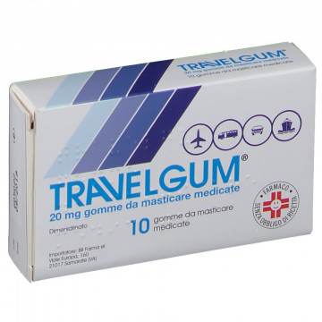 TRAVELGUM 10 GOMME MASTICABILI NAUSEA E VOMITO 20 MG