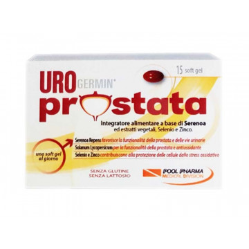 UROGERMIN PROSTATA INTEGRATORE VIE URINARIE E PROSTATA 15 CAPSULE SOFT GEL