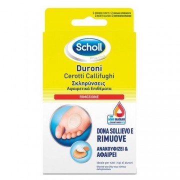 SCHOLL CEROTTI CALLIFUGHI RIMOZIONE DURONI 2 CEROTTI + 2 DISCHETTI