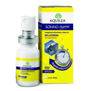 AQUILEA SONNO EXPRESS INTEGRATORE ALIMENTARE MELATONINA SPRAY 12 ML