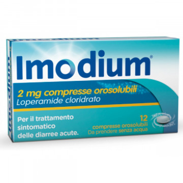 Imodium diarrea acuta 12 compresse orosolubili