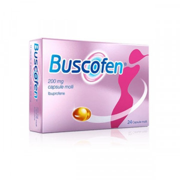 BUSCOFEN 200 MG IBUPROFENE DOLORI MUSCOLARI E ARTICOLARI 24 CAPSULE MOLLI