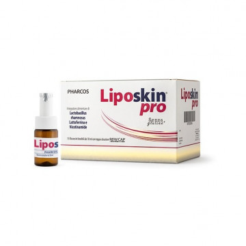 PHARCOS LIPOSKIN PRO 15 FLACONCINI - INTEGRATORE COADIUVANTE TERAPIA ACNE 