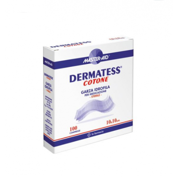 MASTER AID DERMATESS COTONE GARZA IDROFILA STERILE 10X10 CM 100 PEZZI