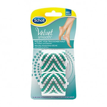 SCHOLL VELVET SMOOTH RICARICHE SPAZZOLA ESFOLIANTE PELLE SECCA 2 PEZZI