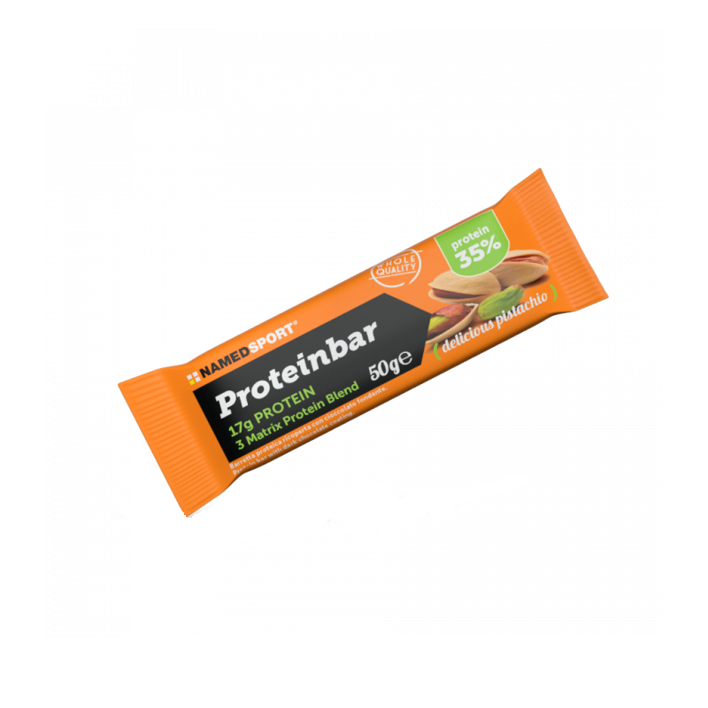 NAMED SPORT PROTEINBAR DELICIOUS PISTACHIO BARRETTA PROTEICA 50 GRAMMI NAMED SPORT PROTEINBAR DELICIOUS PISTACHIO BARRETTA PROTEICA 50 GRAMMI