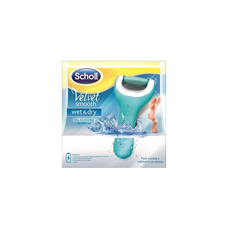 SCHOLL VELVET SMOOTH WET AND DRY ROLL RICARICABILE PER PEDICURE SCHOLL VELVET SMOOTH WET AND DRY ROLL RICARICABILE PER PEDICURE