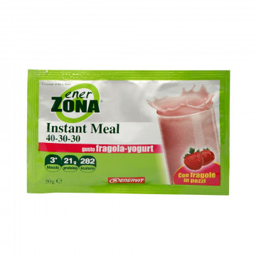 ENERZONA INSTANT MEAL 40-30-30 GUSTO FRAGOLA E YOGURT 1 BUSTINA