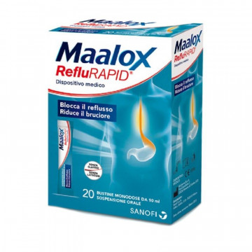 MAALOX REFLURAPID INTEGRATORE BRUCIORE DI STOMACO 20 BUSTINE