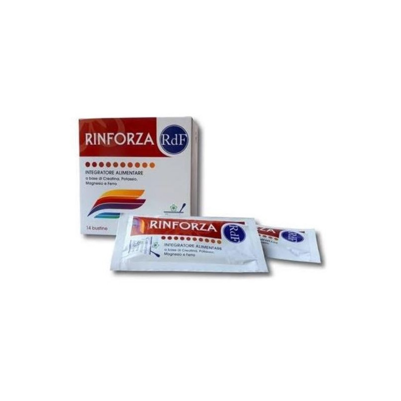 RINFORZA RDF INTEGRATORE STANCHEZZA CON MAGNESIO E POTASSIO 14 BUSTINE RINFORZA RDF INTEGRATORE STANCHEZZA CON MAGNESIO E POTASSIO 14 BUSTINE
