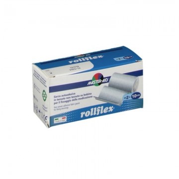 Master aid rollflex 2m x 10cm garza autoadesiva su bobina