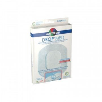 MASTER AID DROP MED MEDICAZIONE AUTOADESIVA STERILE 10X12 CM 5 PEZZI