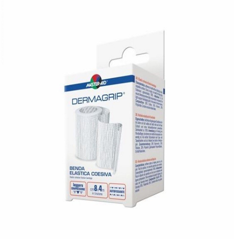 M AID DERMAGRIP BENDA ELASTICA COESIVA PER MEDICAZIONI 8CM X 4M 1 PEZZO M AID DERMAGRIP BENDA ELASTICA COESIVA PER MEDICAZIONI 8CM X 4M 1 PEZZO