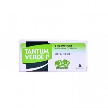 TANTUM VERDE P 3 MG PER IRRITAZIONI BOCCA E GOLA 20 PASTIGLIE GUSTO MENTA